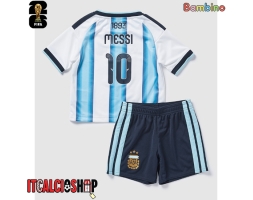 Argentina Lionel Messi #10 Prima Maglia Bambino Mondiali 2026 Manica Corta (+ Pantaloni corti)